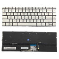 LappyPower Laptop Keyboard compatible for HP Spectre x360 13-AW Series (Silver with Backlight)