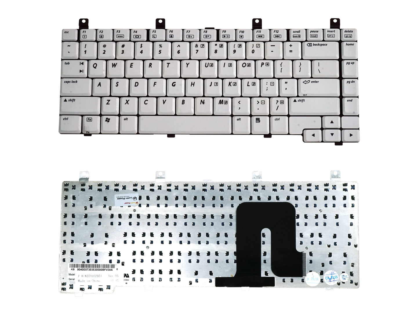 Laptop Keyboard compatible for HP V4000 / DV4000 WHITE