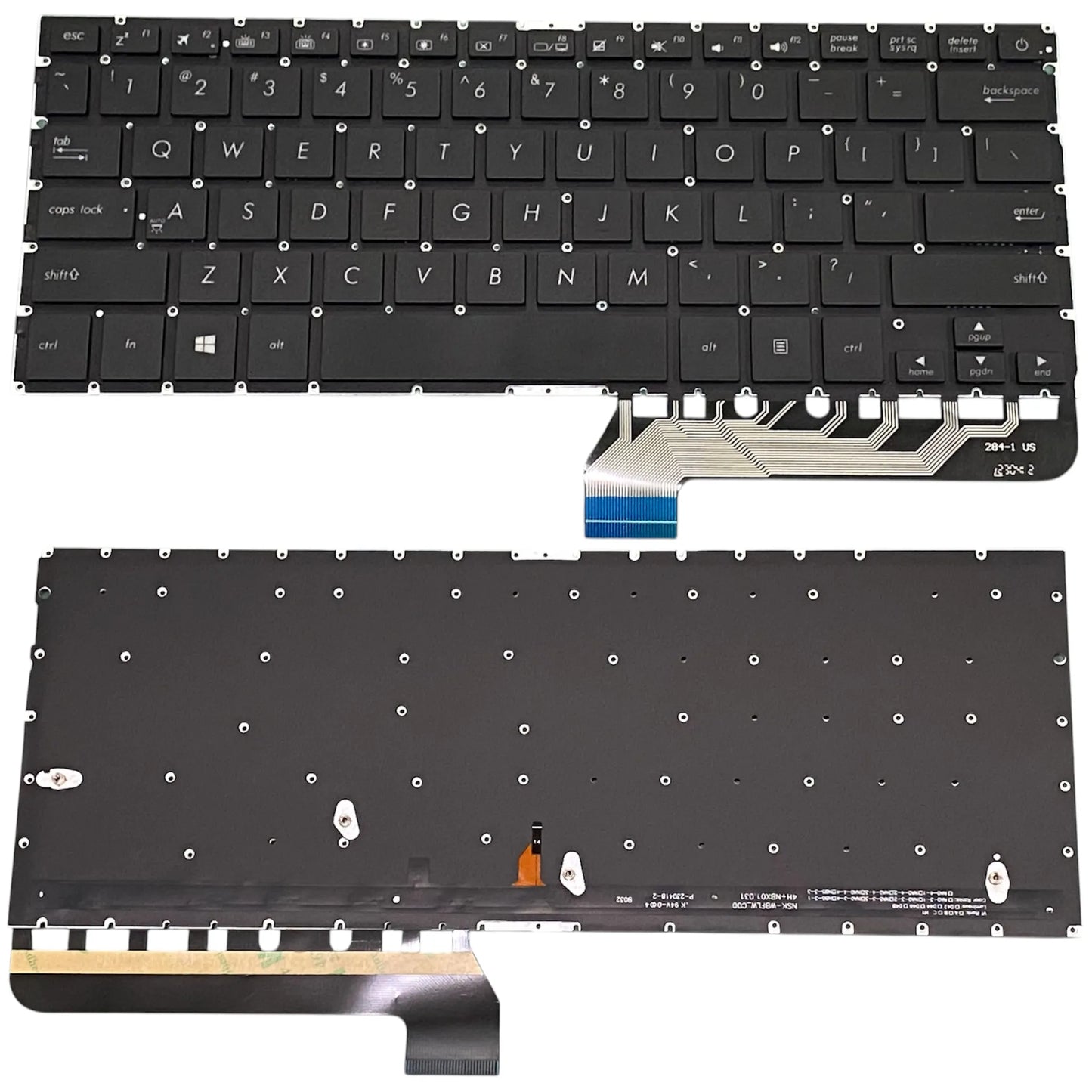 LappyPower Laptop Keyboard for Asus ZenBooK UX430, UX430UA, UX430UQ, UX430UN Series Black with Backlit