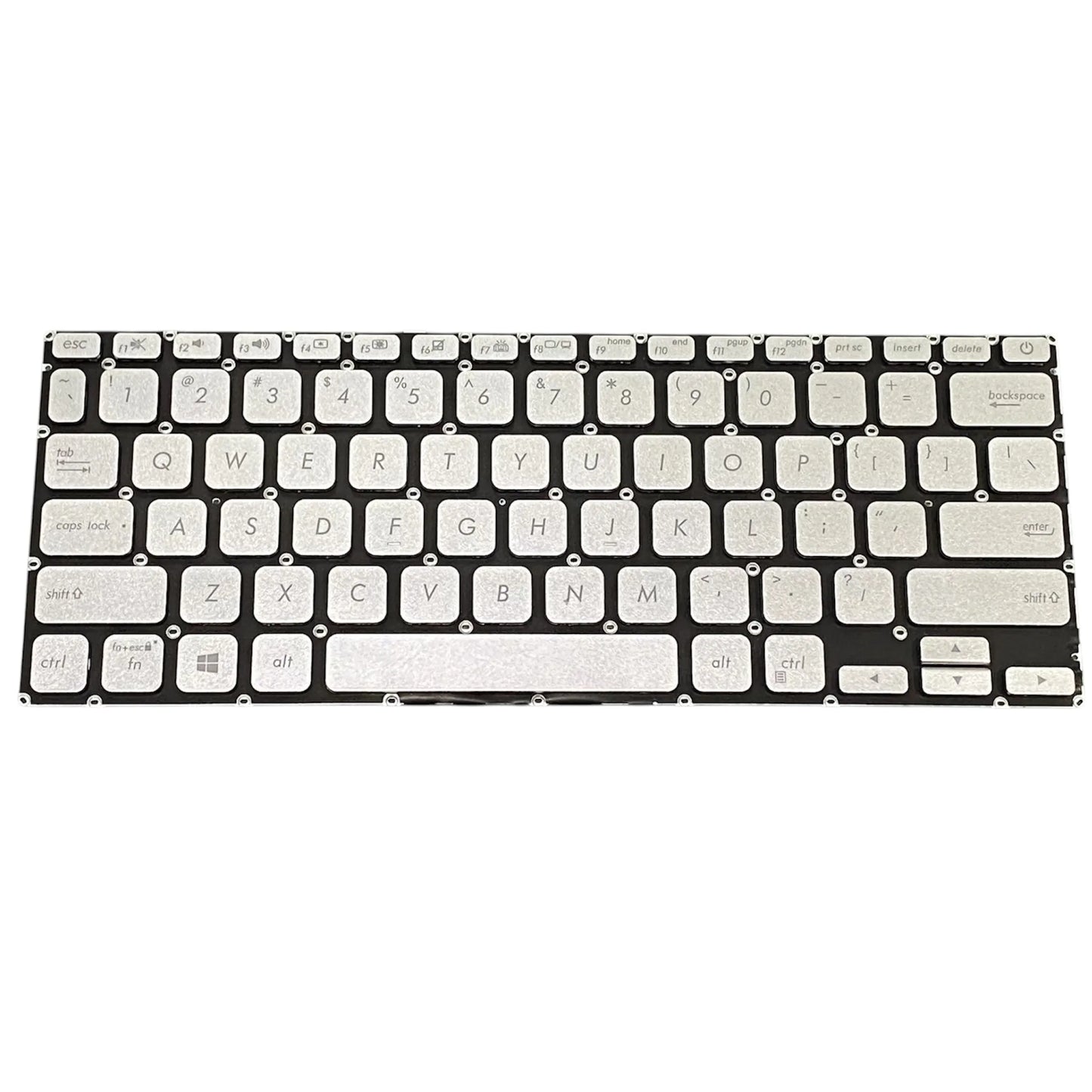 LappyPower Laptop Keyboard for Asus VivoBook X412 Series Silver with Backlit