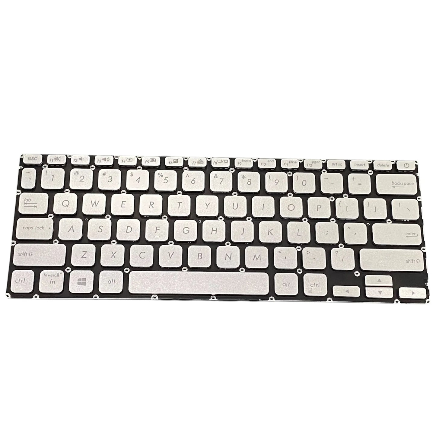 LappyPower Laptop Keyboard for Asus VivoBook X412 Series Silver without Backlit