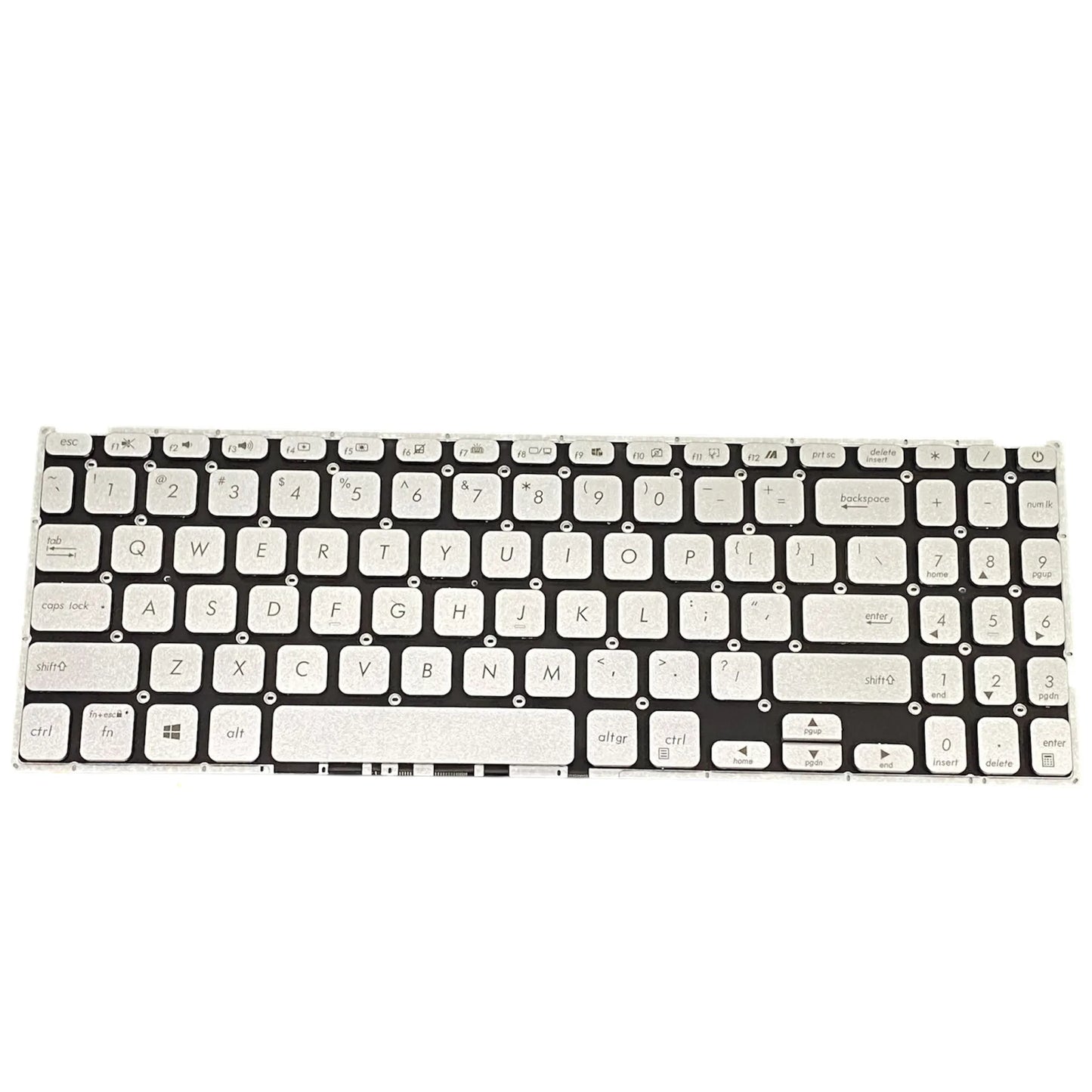 LappyPower Laptop Keyboard for ASUS X509 X509FA X509UA X515 Silver with Backlit