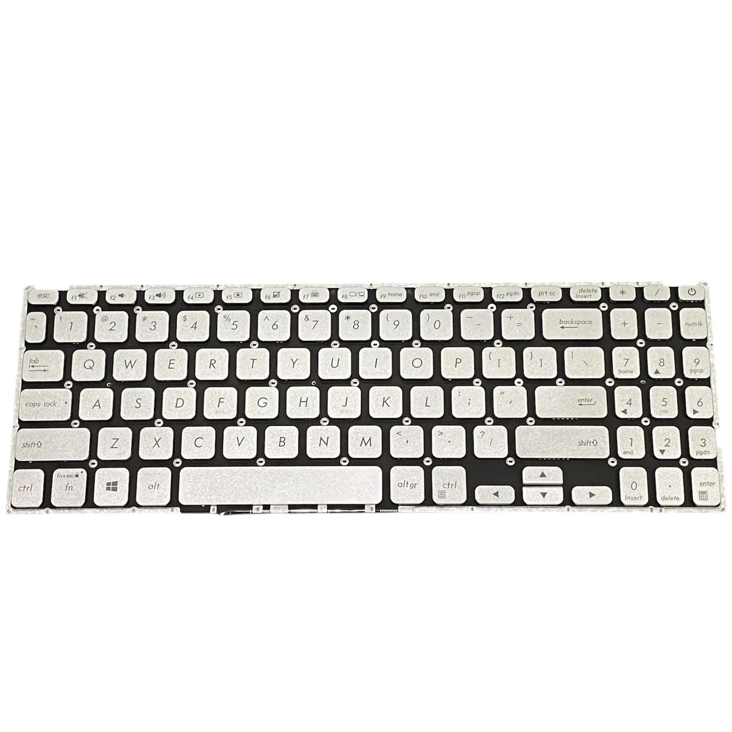 LappyPower Laptop Keyboard for Asus Vivobook X512 X512J X512JA X512 X512D X512FA X512F Silver with Backlit
