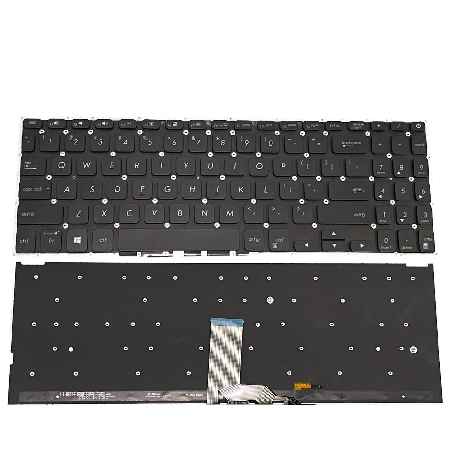 LappyPower Laptop Keyboard for ASUS VivoBook X512 X512J X512JA X512 X512D X512FA X512F Black with Backlit