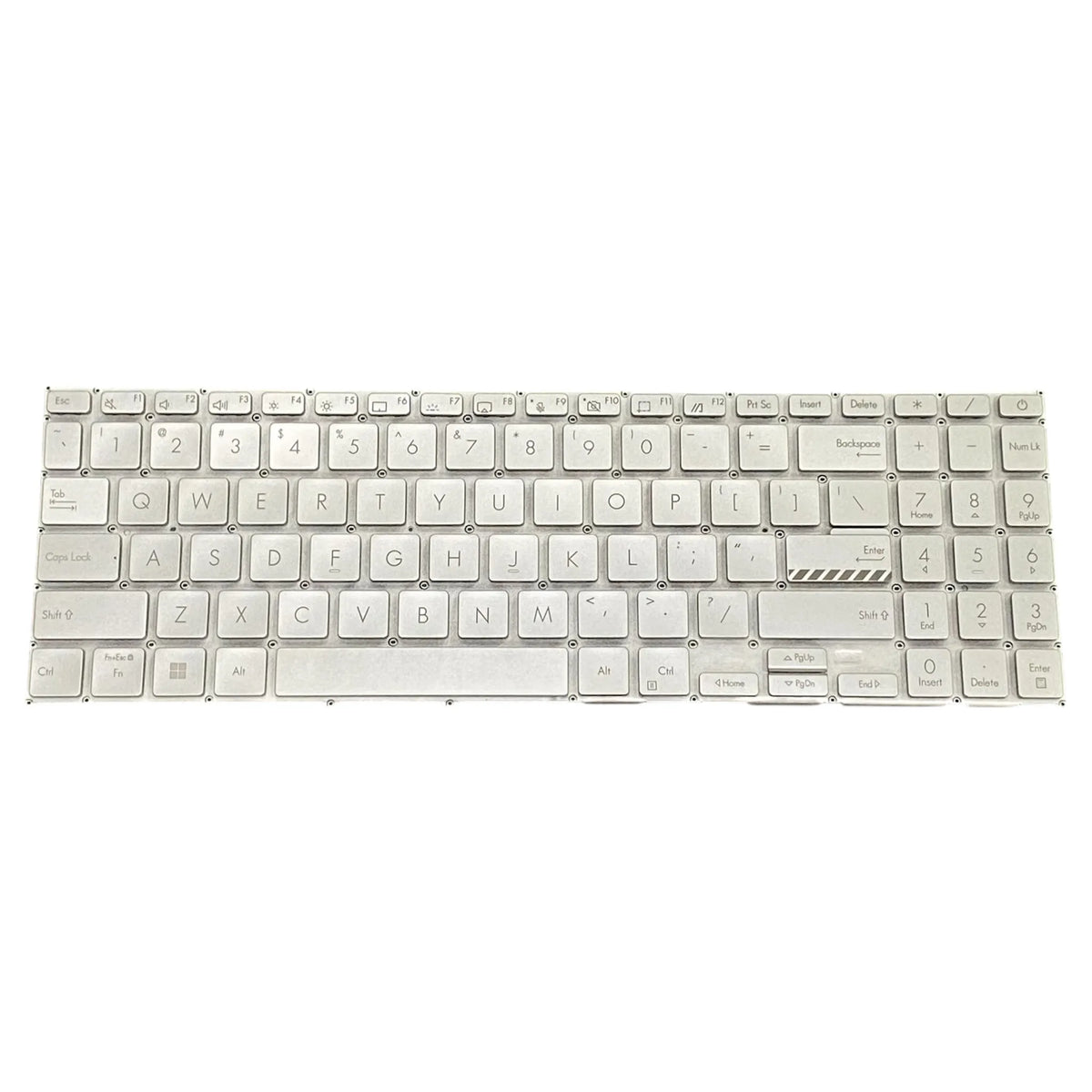 LappyPower Laptop Keyboard for Asus VivoBook 15 X1502 Silver without Backlit