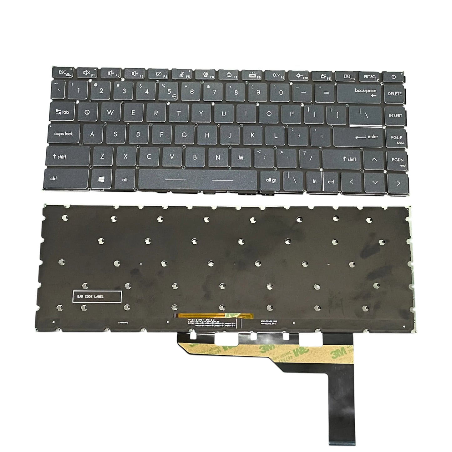 LappyPower Laptop Keyboard for MSI Modern 14 B4MW MS-14DK B45MW MS-14D1 14D3 Gray with Backlit