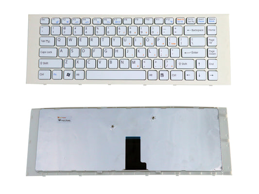 Laptop Keyboard compatible for SONY EG WHITE