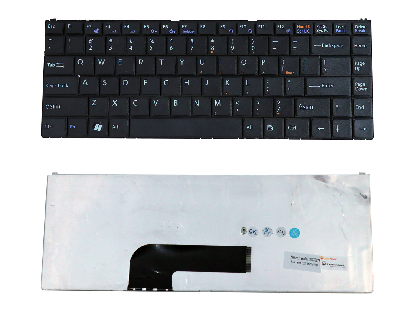 Laptop Keyboard compatible for SONY N BLACK