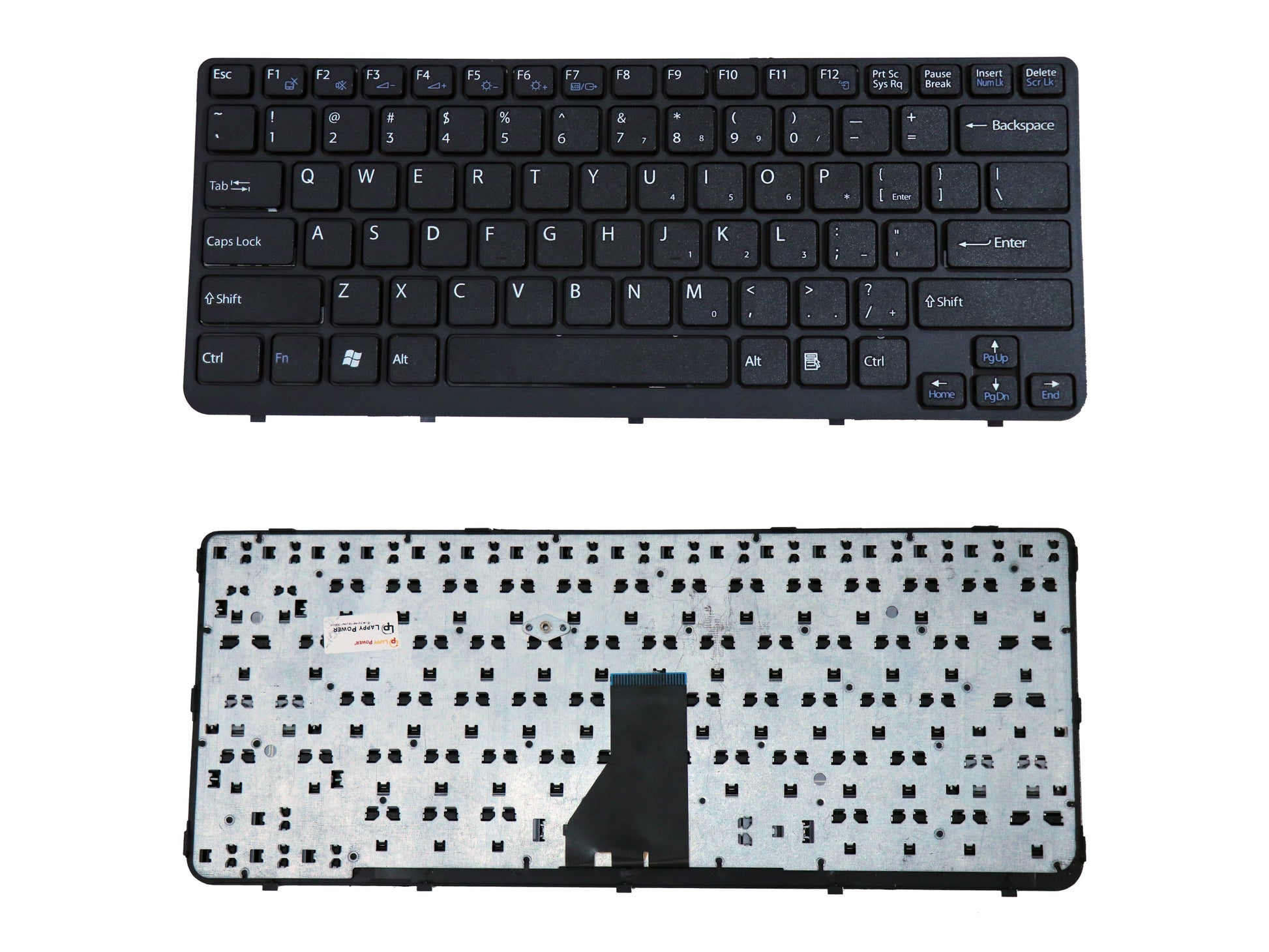 Laptop Keyboard compatible for SONY SVE141 BLACK