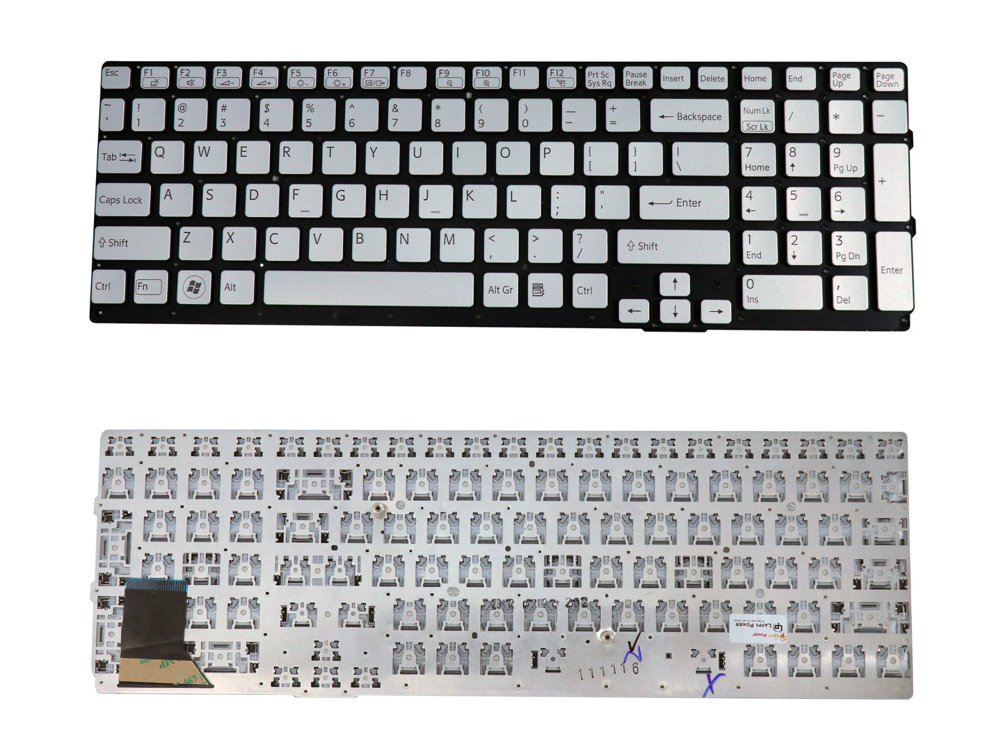 Laptop Keyboard compatible for SONY SE SILVER