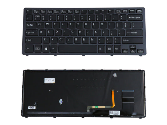 Laptop Keyboard compatible for SONY SVF14N BLACK