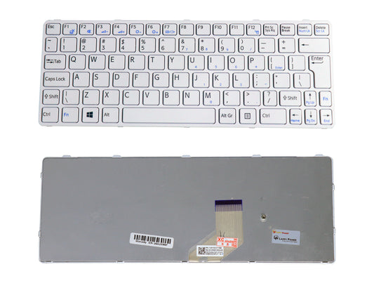 Laptop Keyboard compatible for SONY SVE11 WHITE
