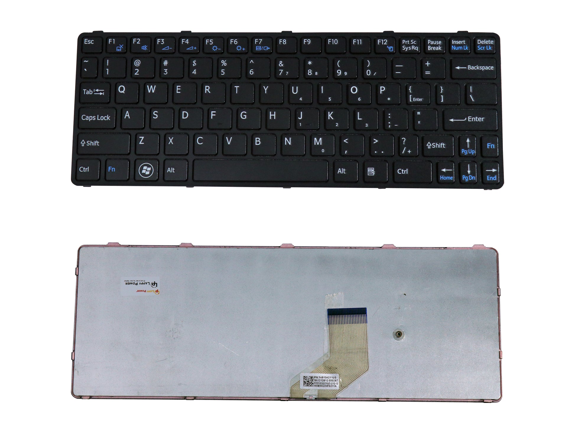 Laptop Keyboard compatible for SONY SVE11 BLACK