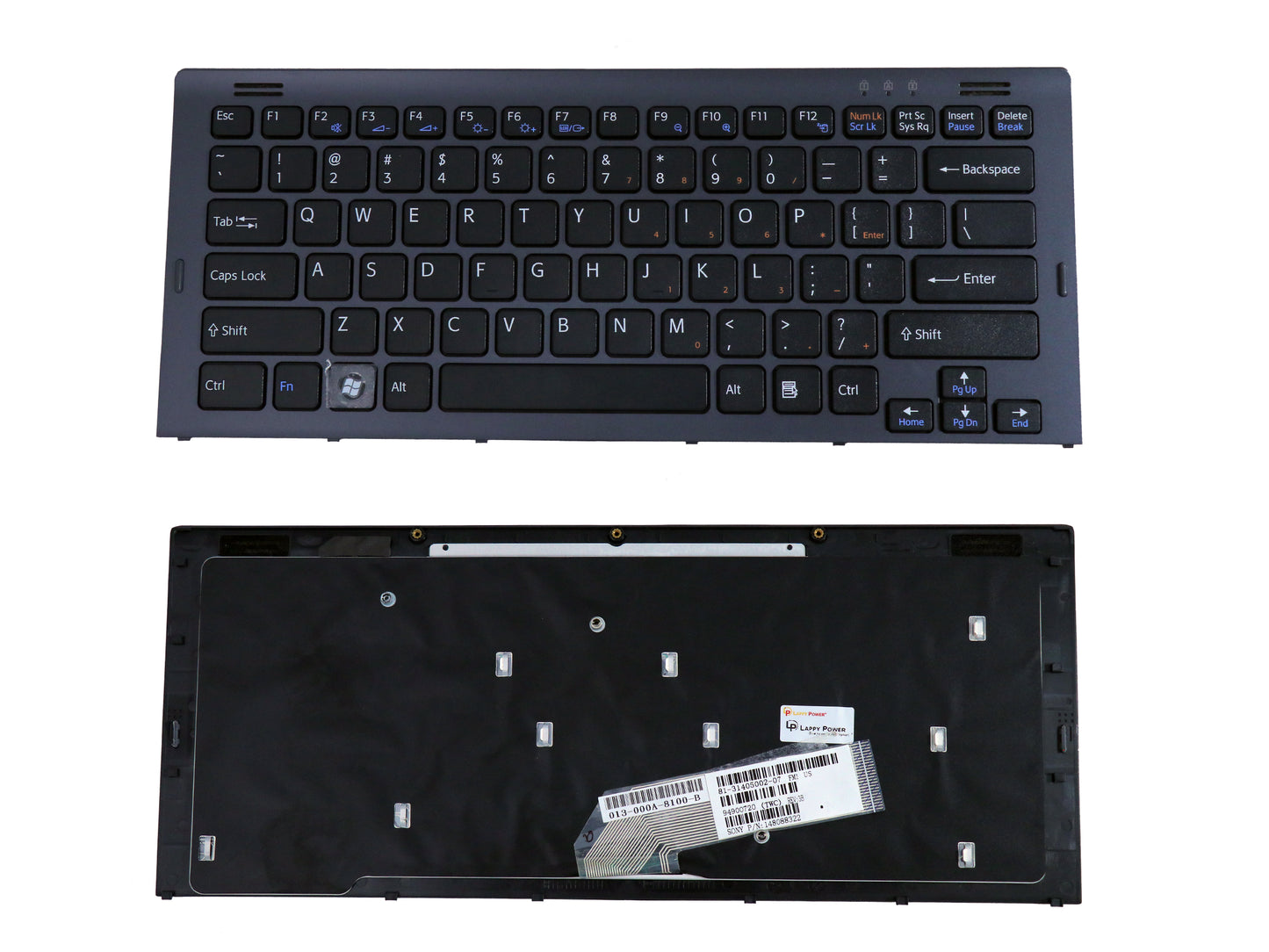 Laptop Keyboard compatible for SONY SR BLACK