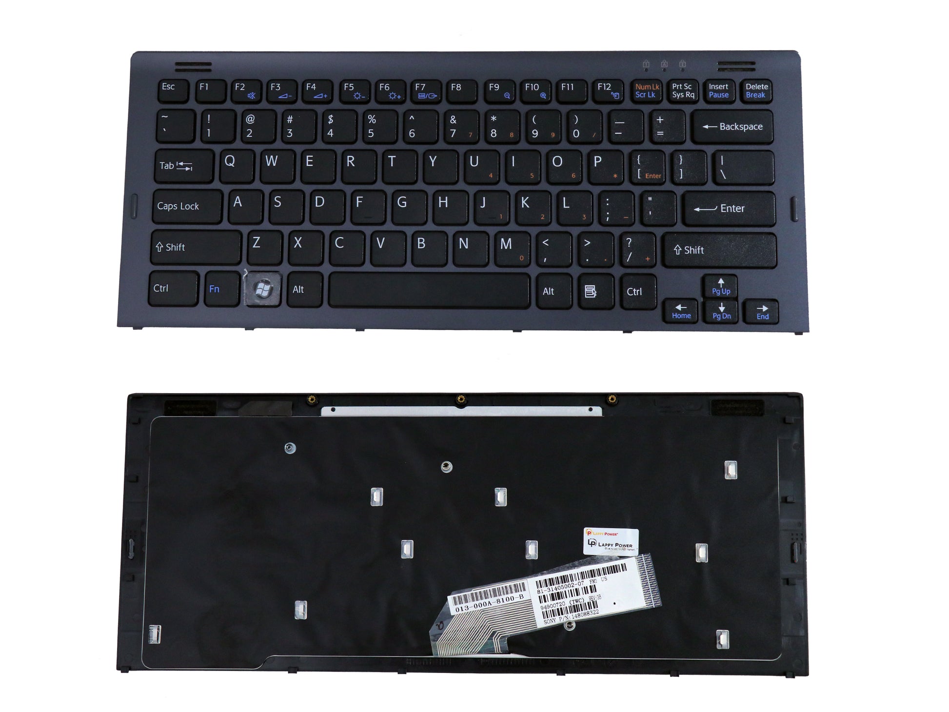 Laptop Keyboard compatible for SONY SR BLACK