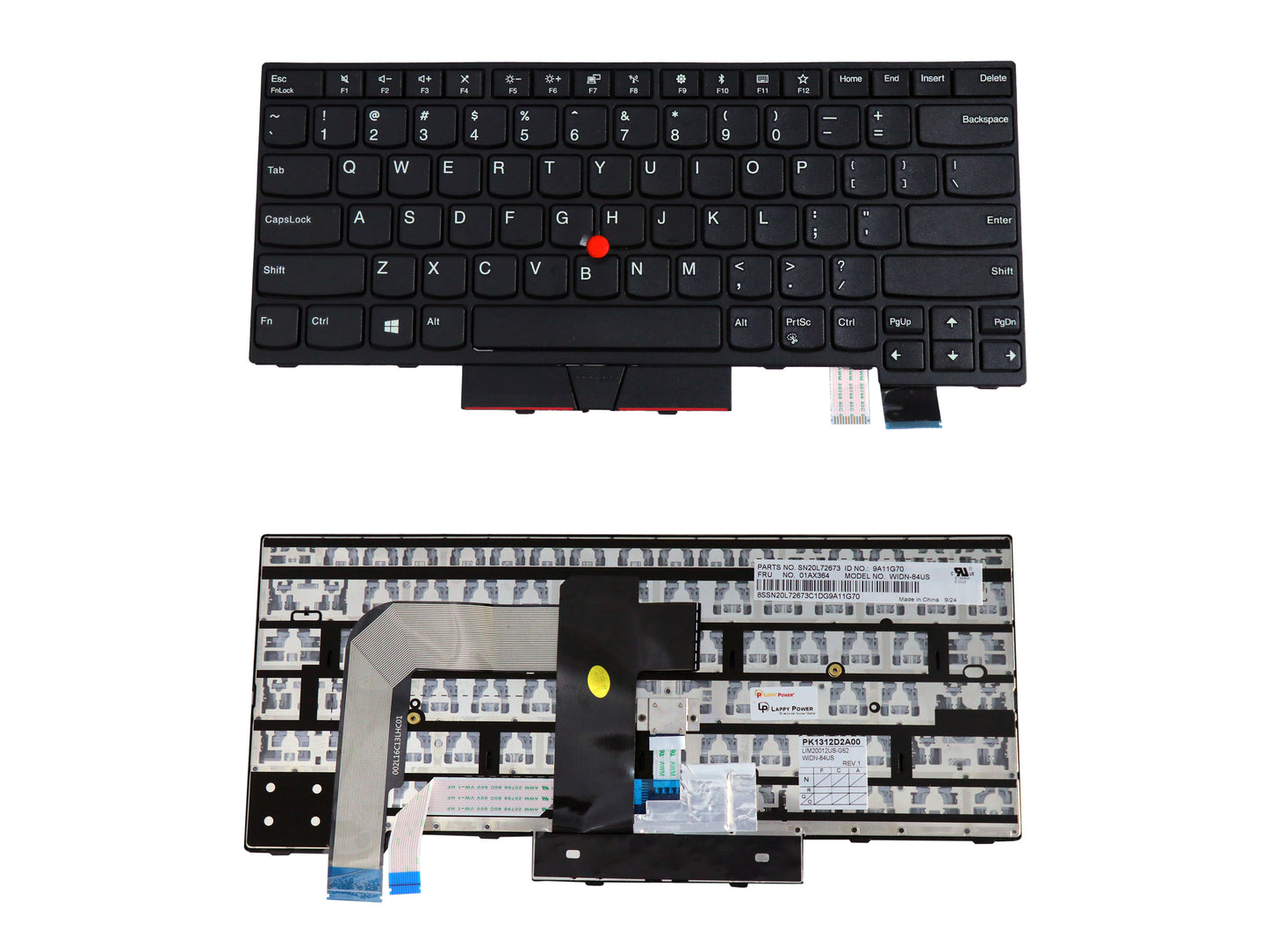 Laptop Keyboard compatible for LENOVO T470 / T480
