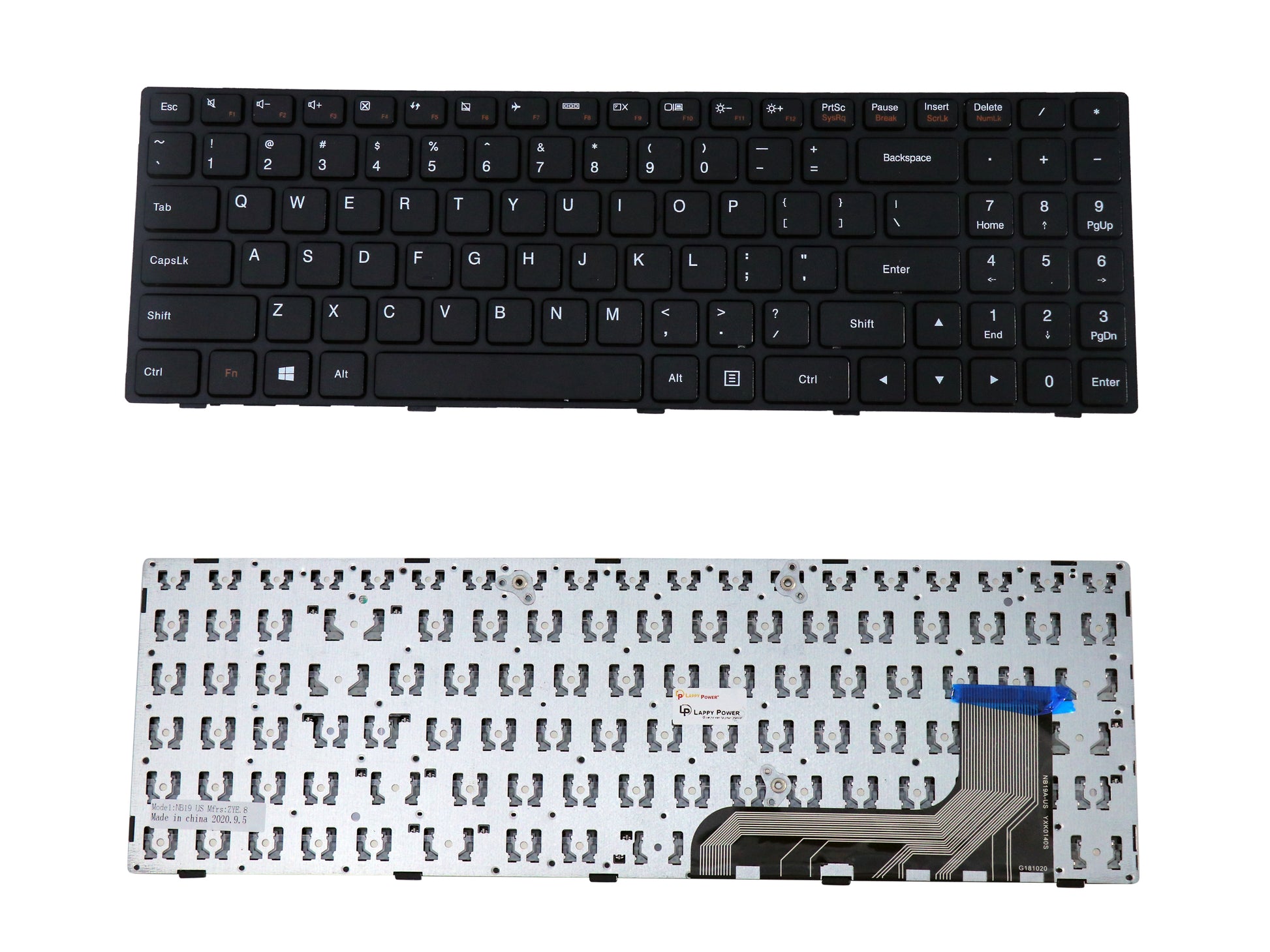 Laptop Keyboard compatible for LENOVO 100 15" SIDE CABLE