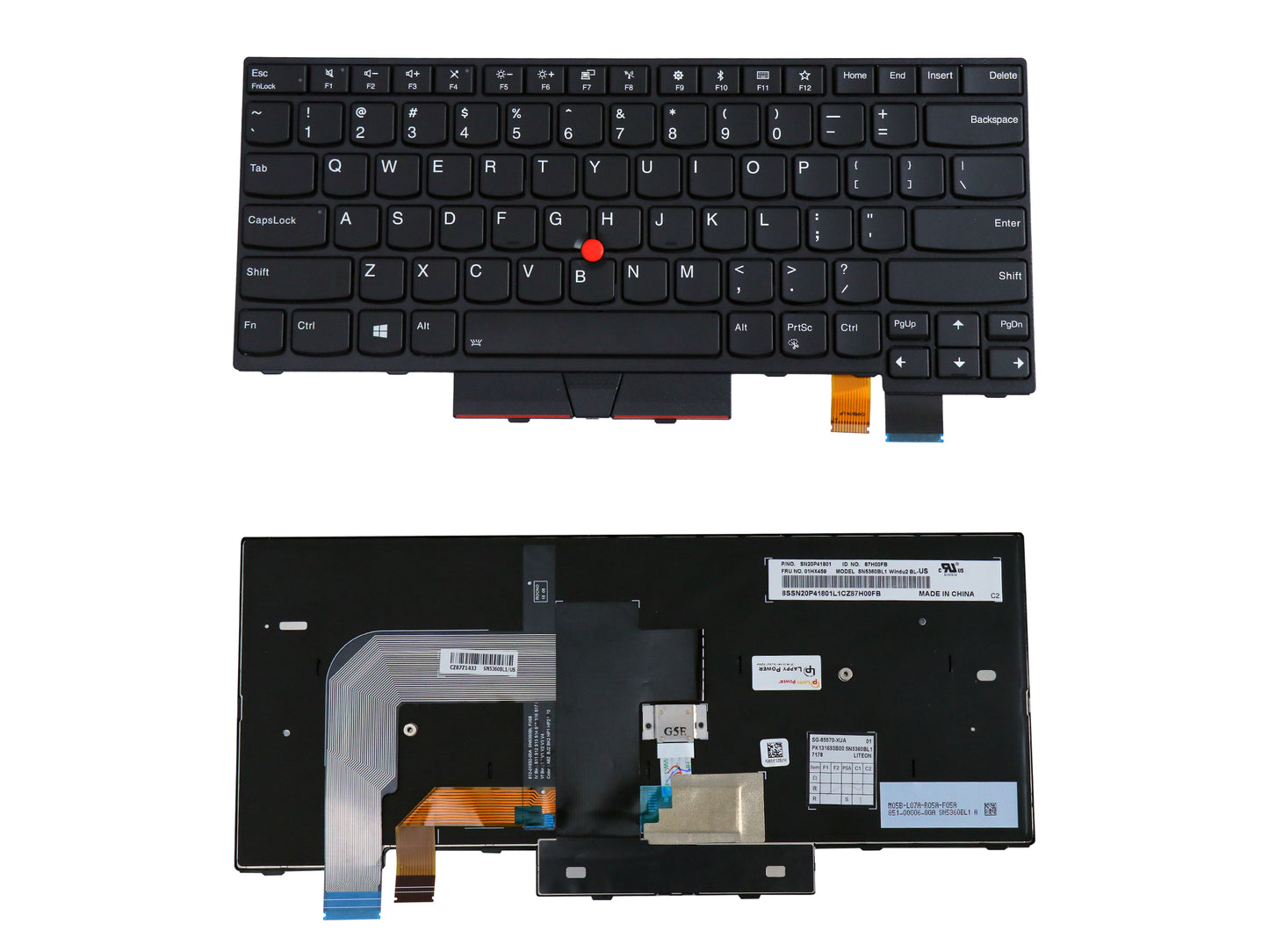 Laptop Keyboard compatible for LENOVO T470 / T480 BACKLIGHT KEYBOARD