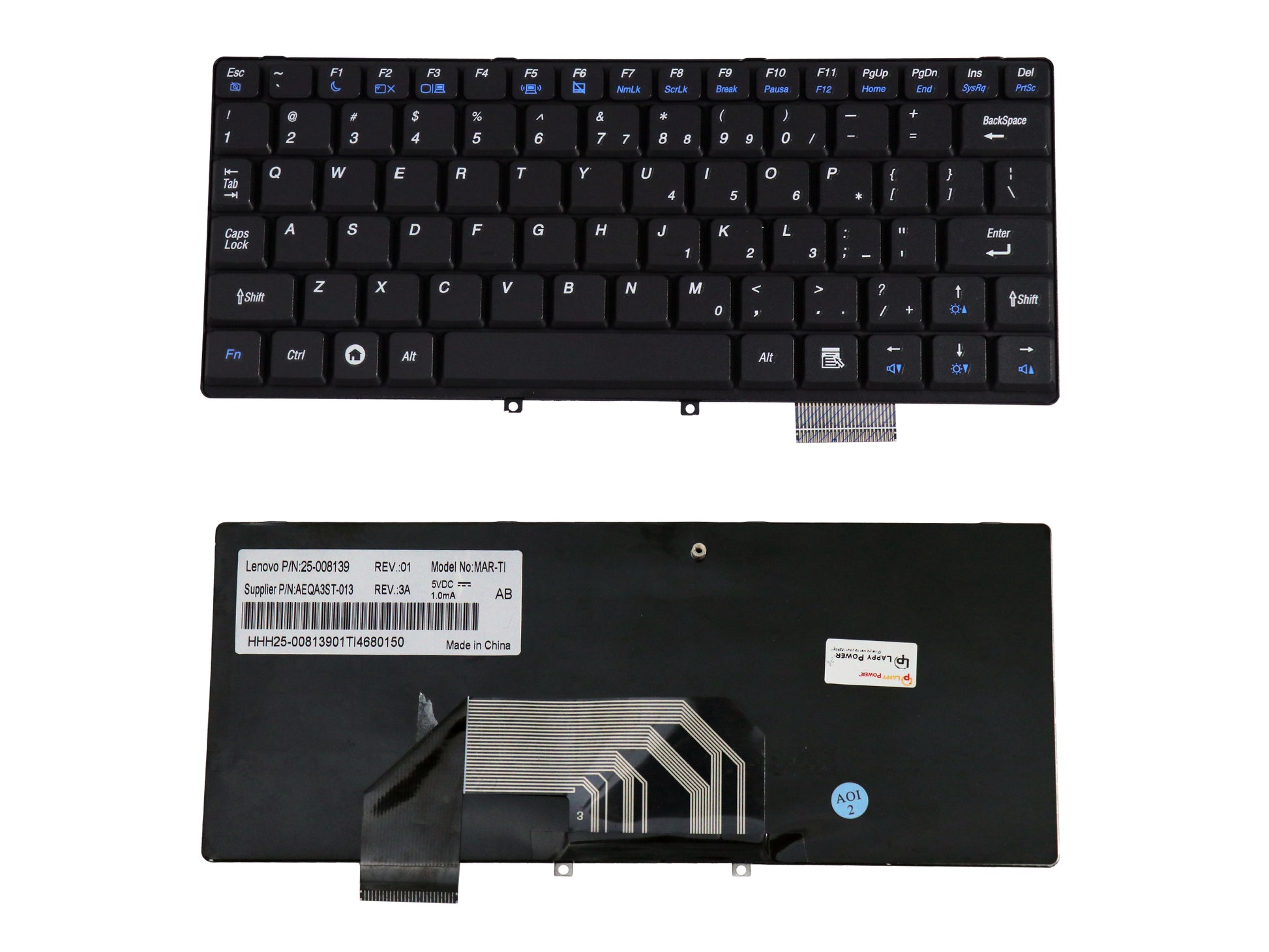 Laptop Keyboard compatible for LENOVO S10 BLACK