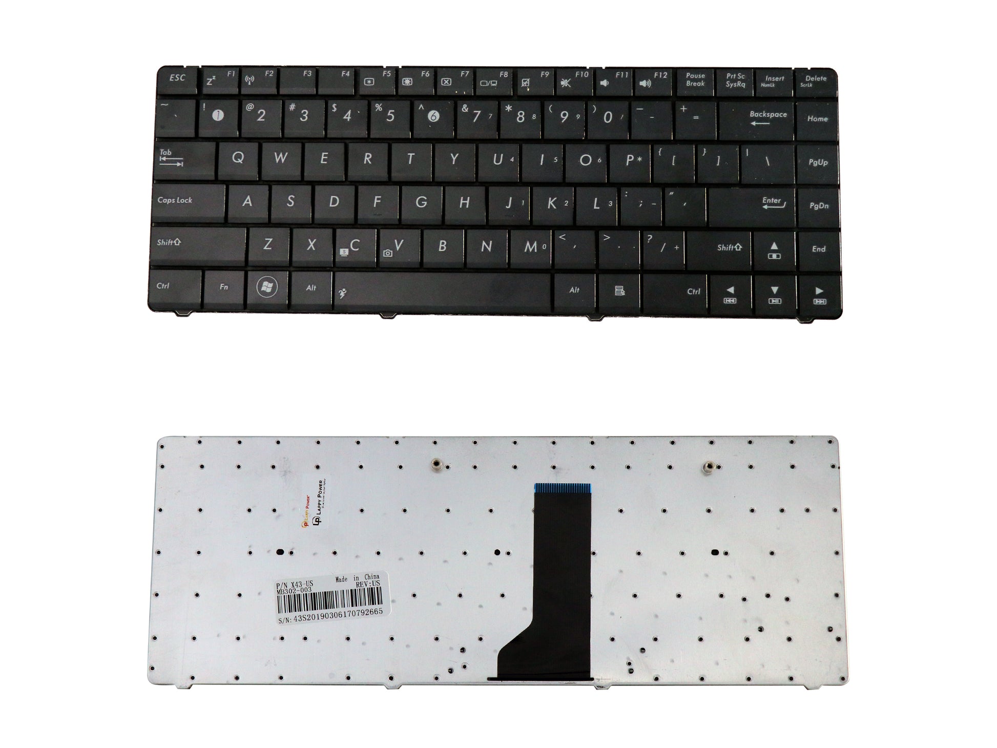 Laptop Keyboard compatible for ASUS X43 H WITH SCREW