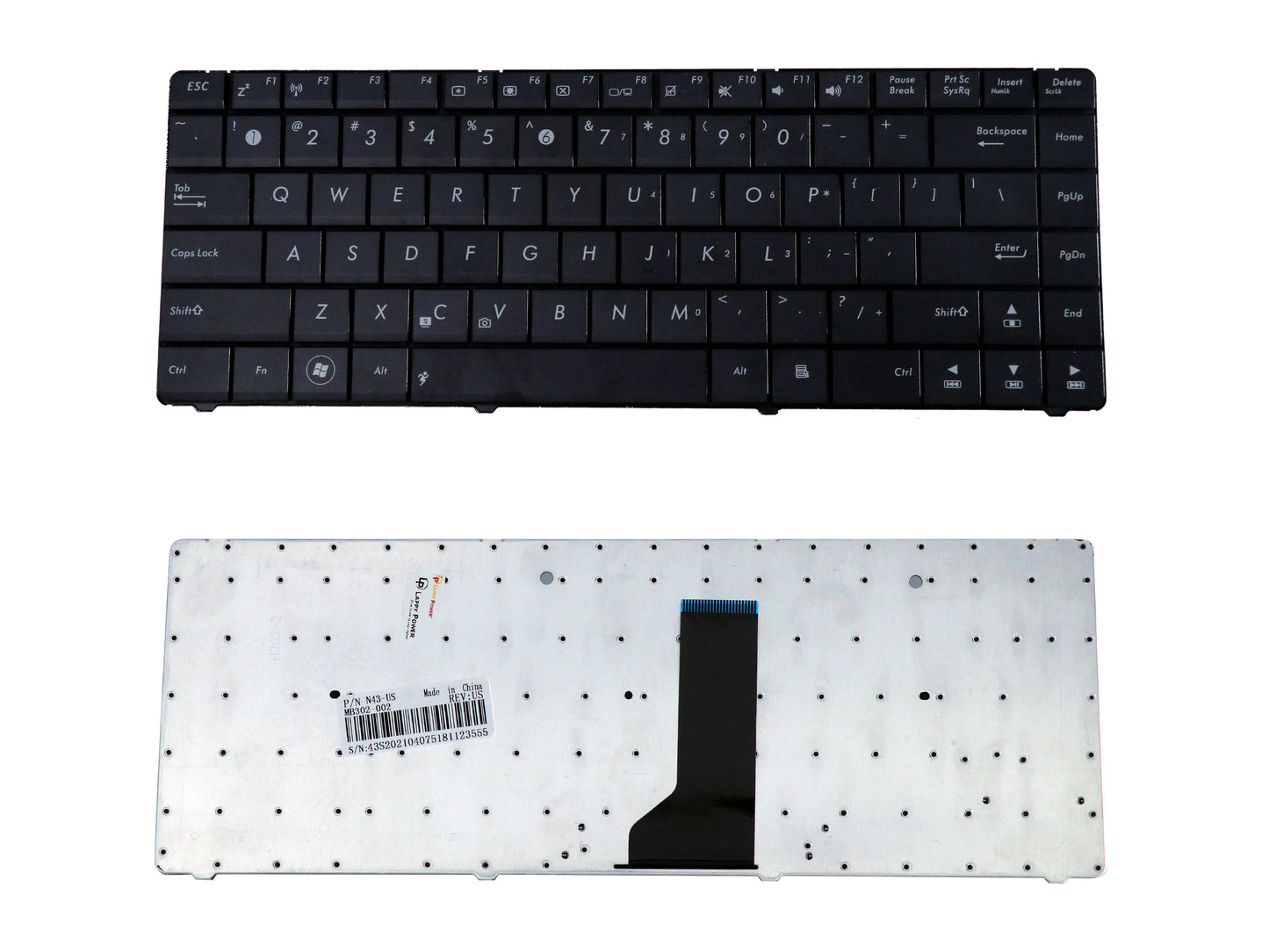 Laptop Keyboard compatible for ASUS A42 / K42 / X42 / X 43 WITHOUT SCREW