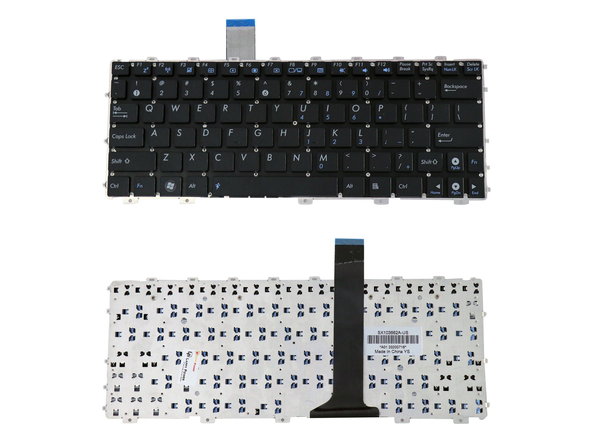 Laptop Keyboard compatible for ASUS 1015 BLACK