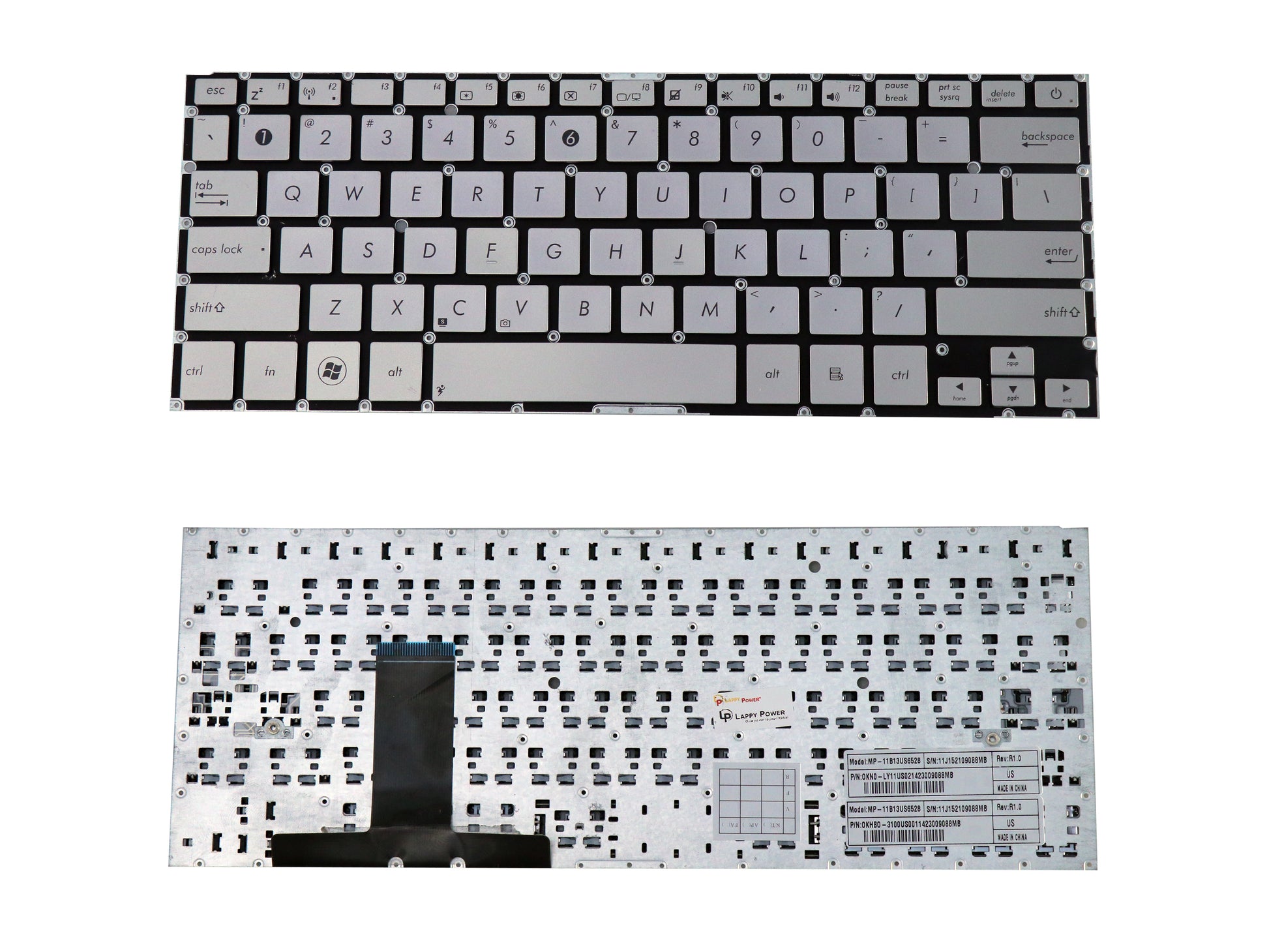 Laptop Keyboard compatible for ASUS UX31 SILVER