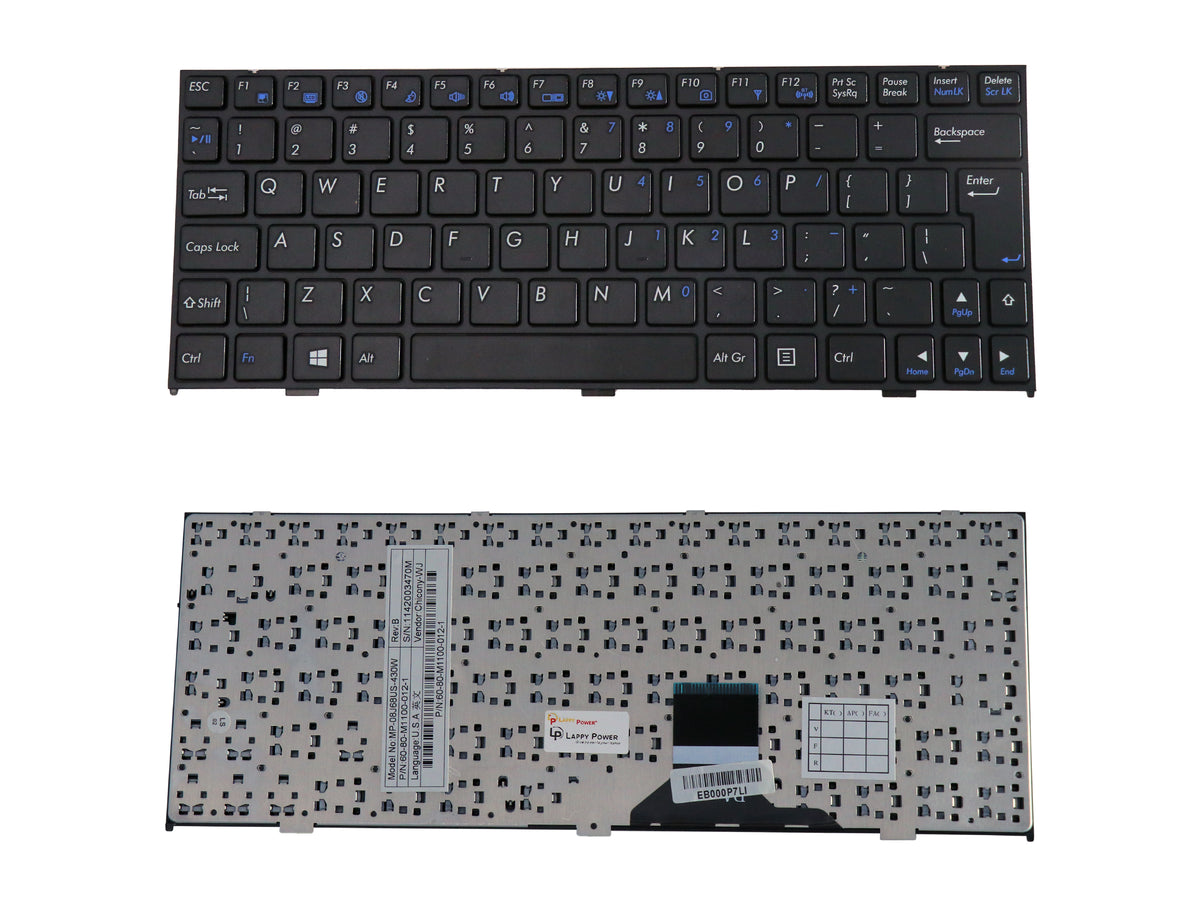 Buy Laptop Keyboard compatible for HCL MINI / CLEVO M 1110 KEYBOARD ...