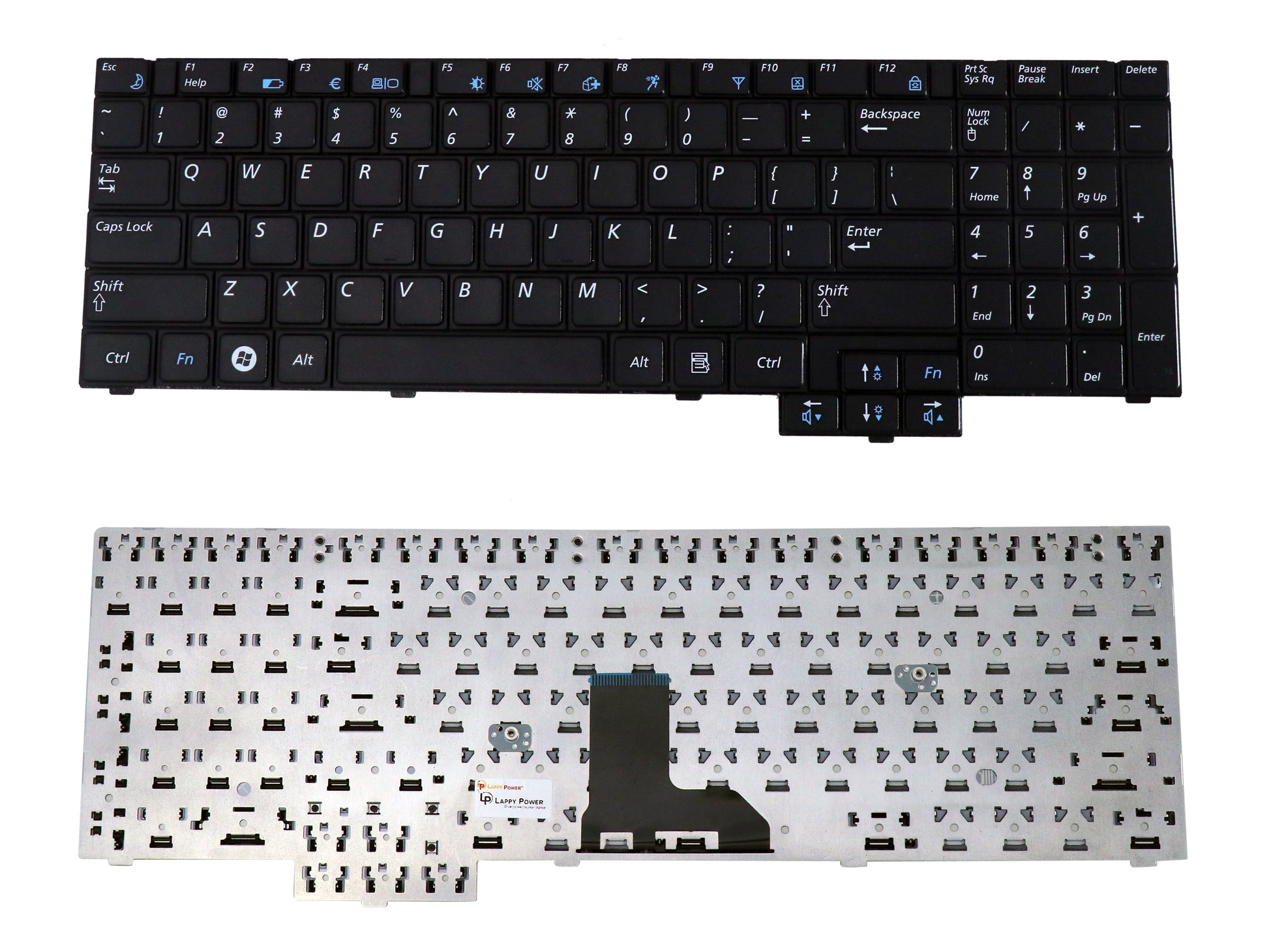 Laptop Keyboard compatible for SAMSUNG R528 WITH NUM PAD / RV508 / R540 / R530 / R620 / R517