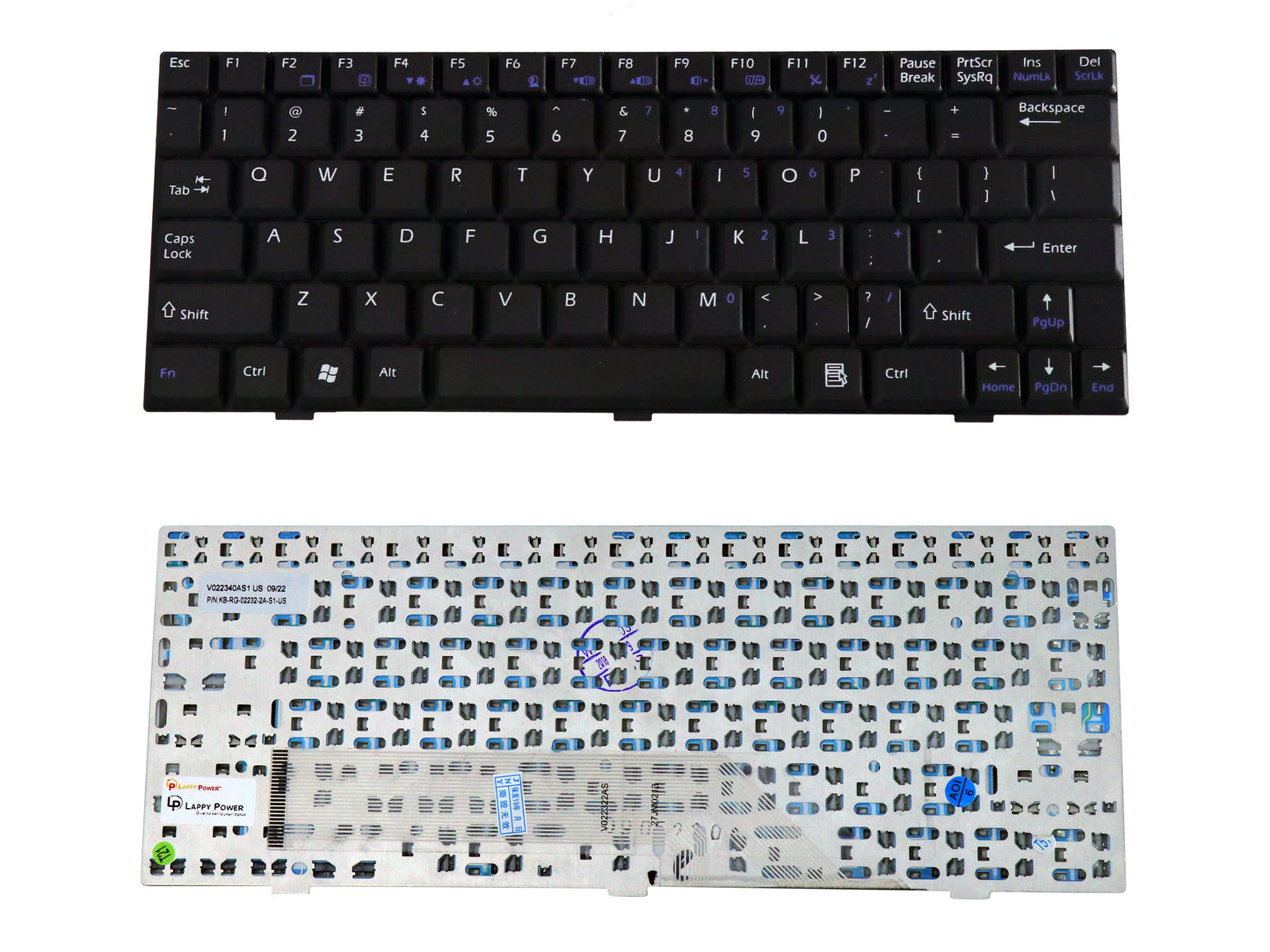 Laptop Keyboard compatible for HCL MSI U100
