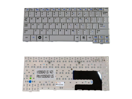 Laptop Keyboard compatible for SAMSUNG NC10 WHITE