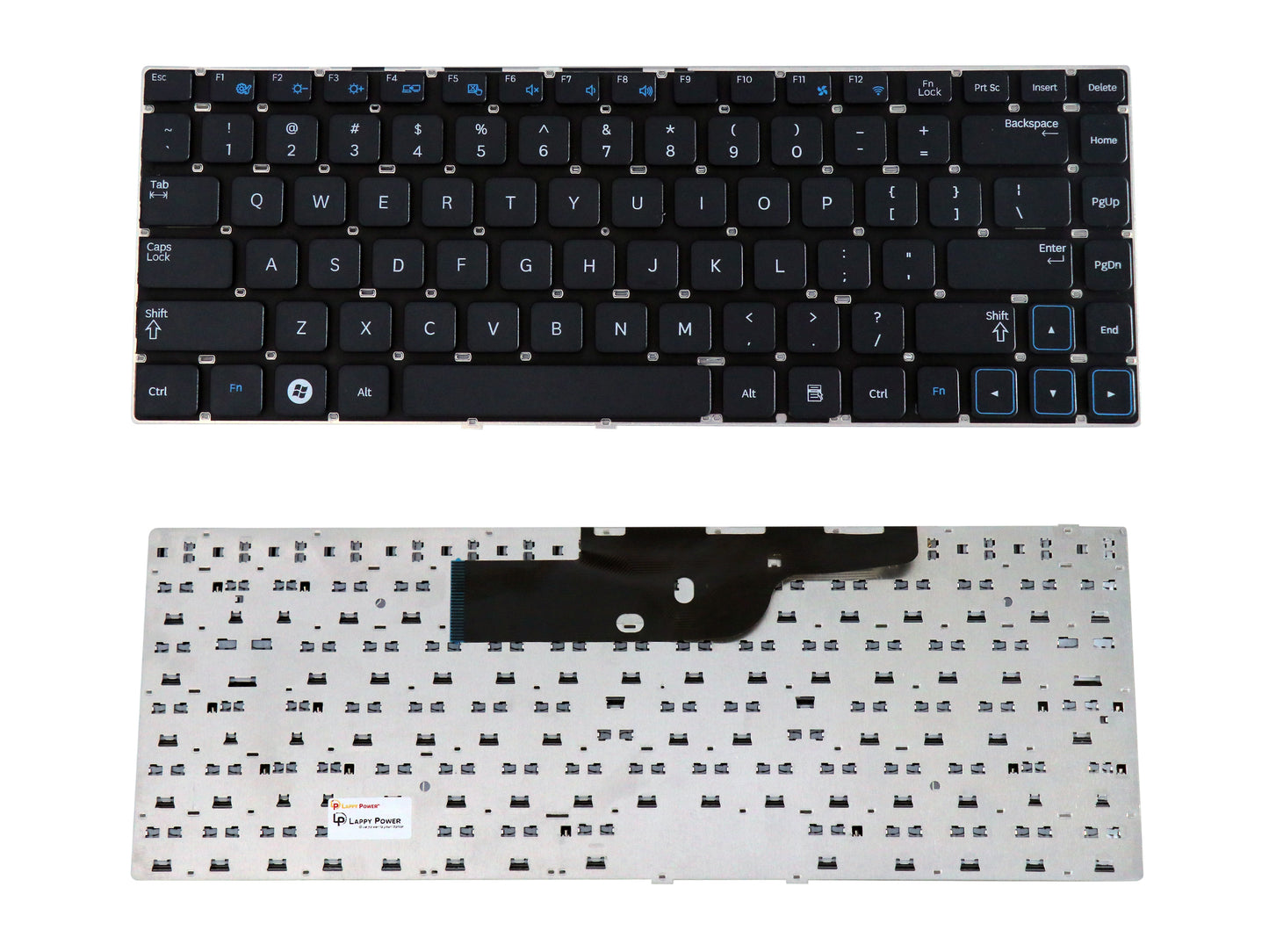 Laptop Keyboard compatible for SAMSUNG NP300E4A BLACK