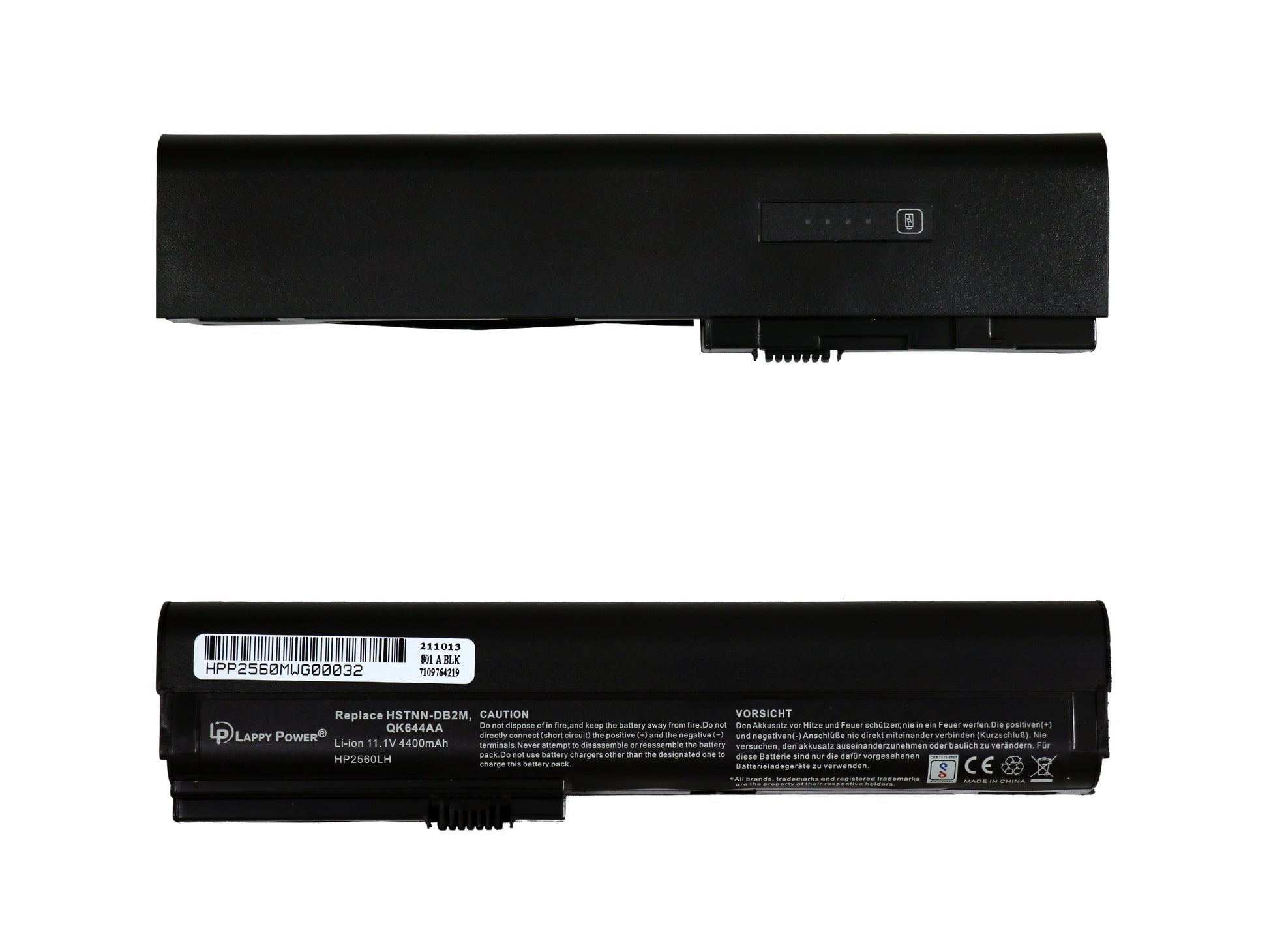 Laptop Battery compatible for HP 2560P Battery