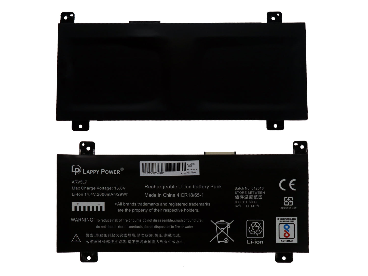 Laptop Battery compatible for DELL PWKWM-4S1P