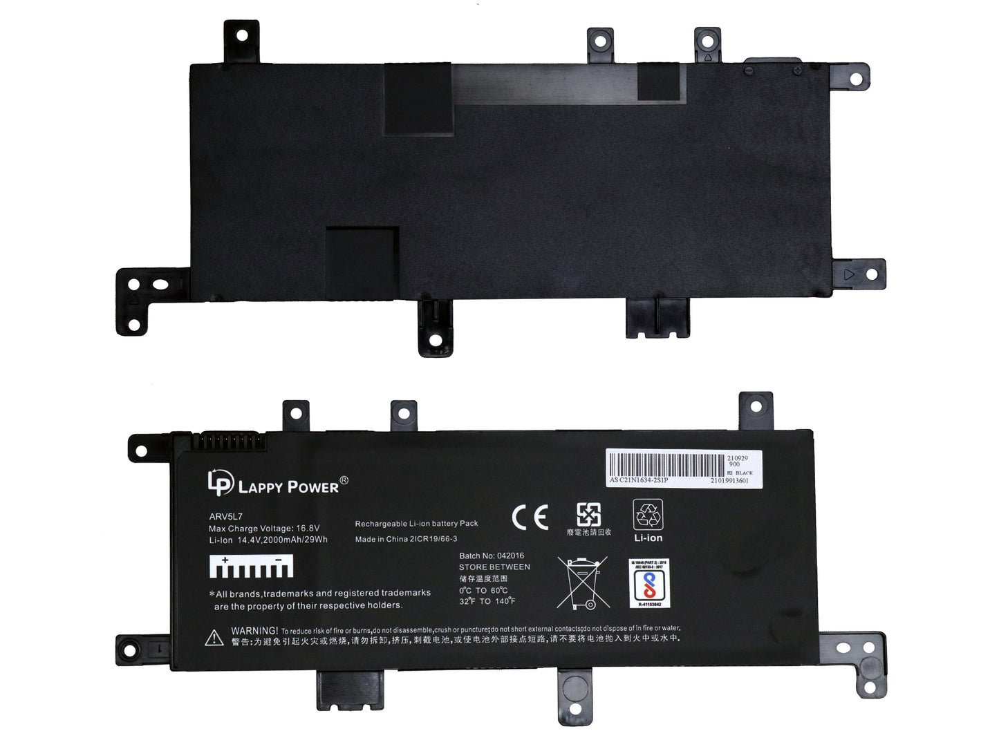 Laptop Battery compatible for ASUS C21N1634 FOR ASUS R542 / X542