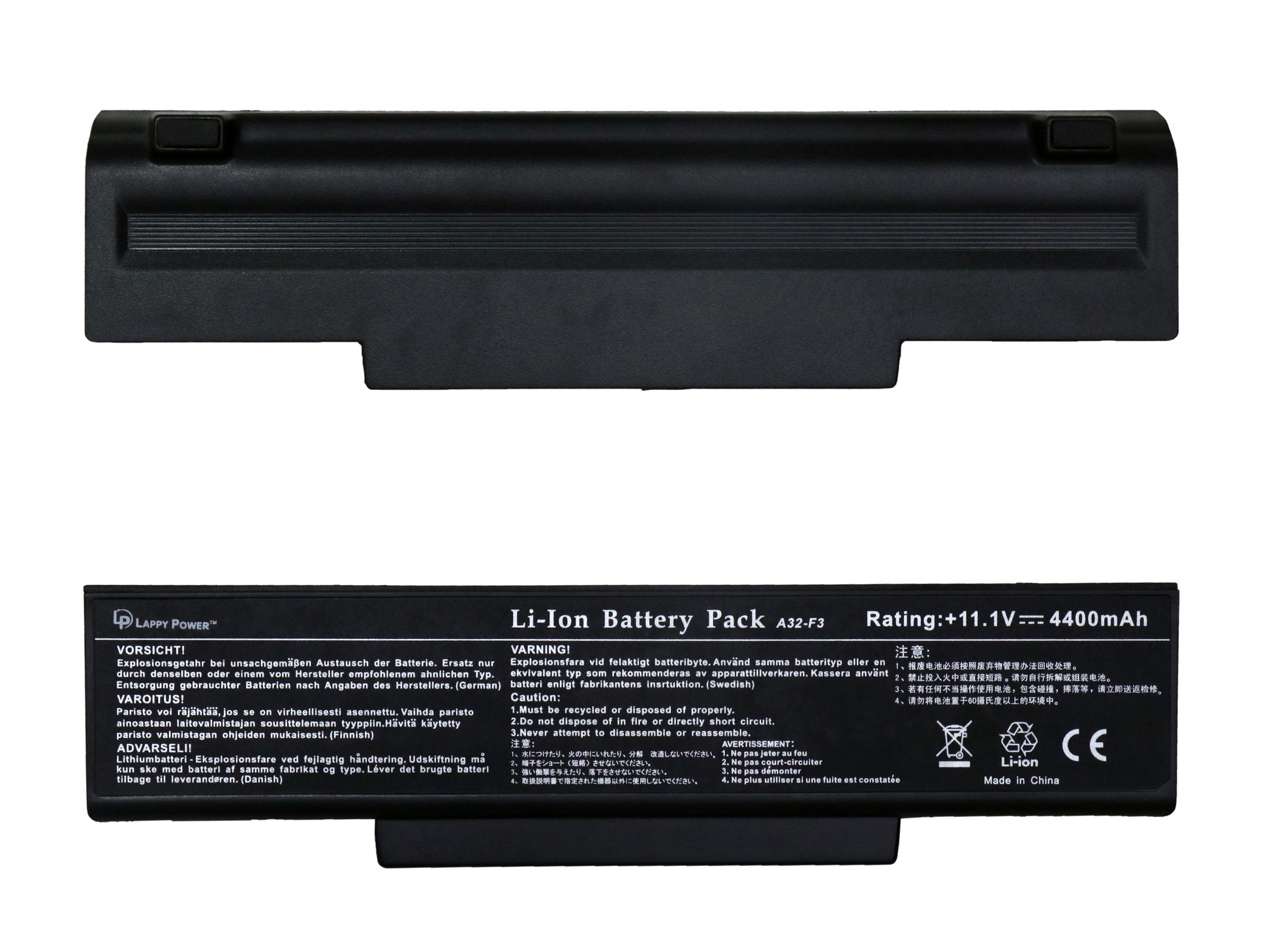Laptop Battery compatible for ASUS SQU 528 / A9 / F3 SERIES / BTY - M66