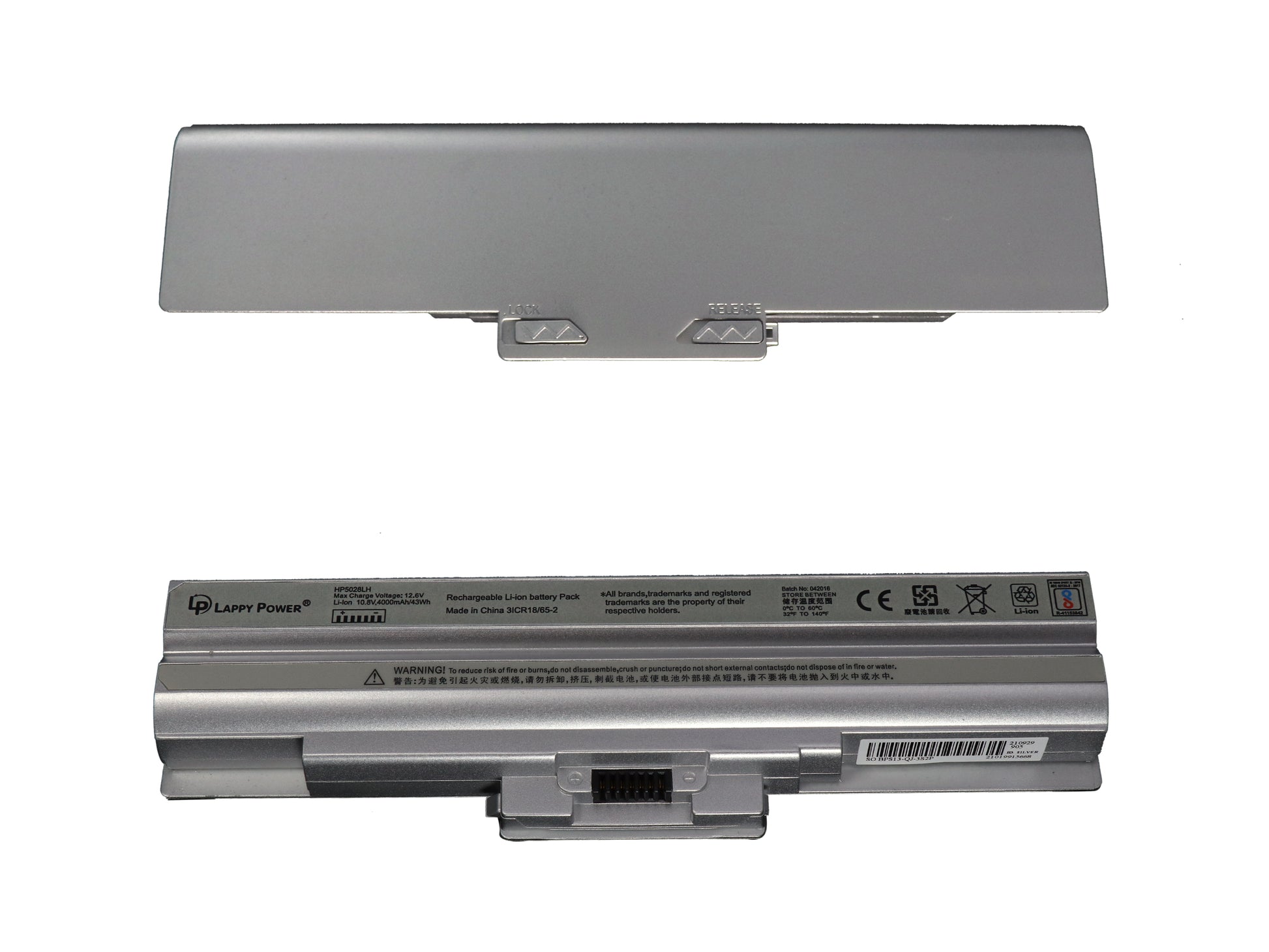 Laptop Battery compatible for SONY BPS13 SILVER