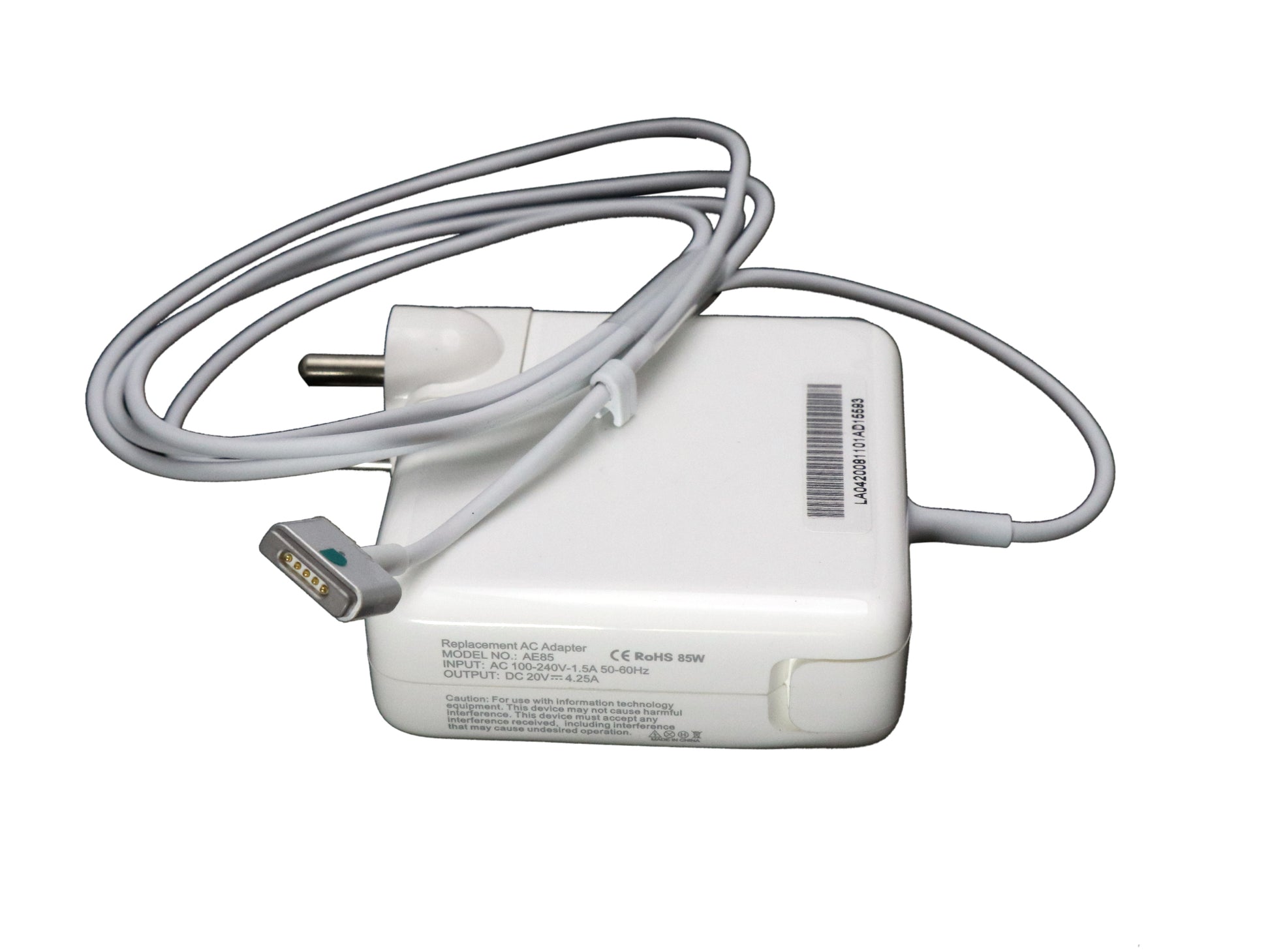 Laptop Adapter compatible for APPLE - 85WATT - 20V - 4.25A MEGA SAFE - 2