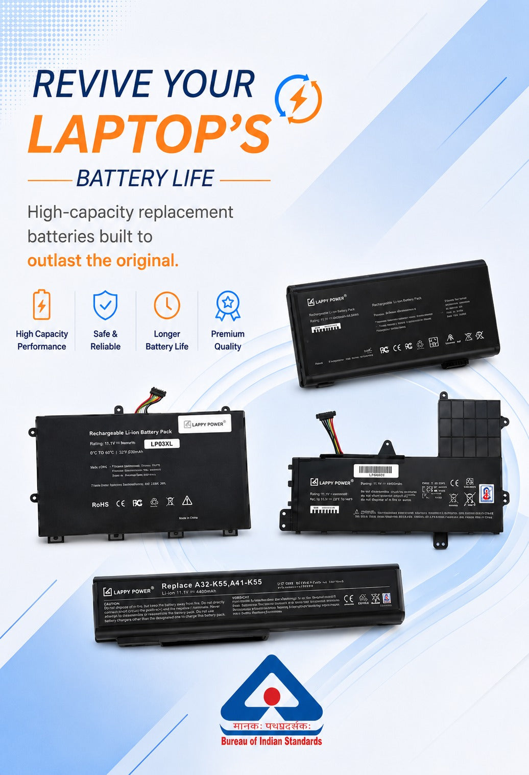 Lappy power battery for all model