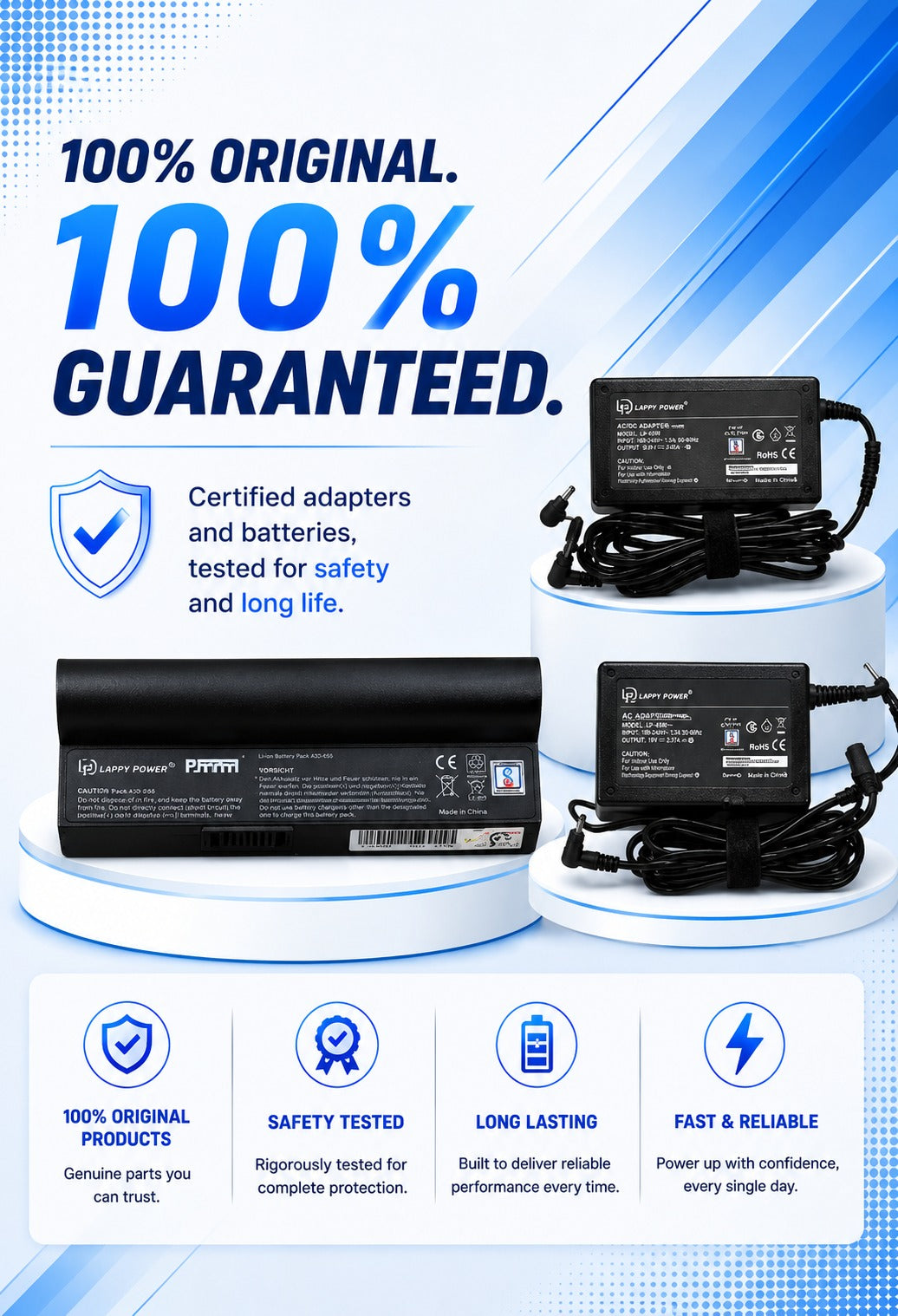 Lappy power adaptors for all model