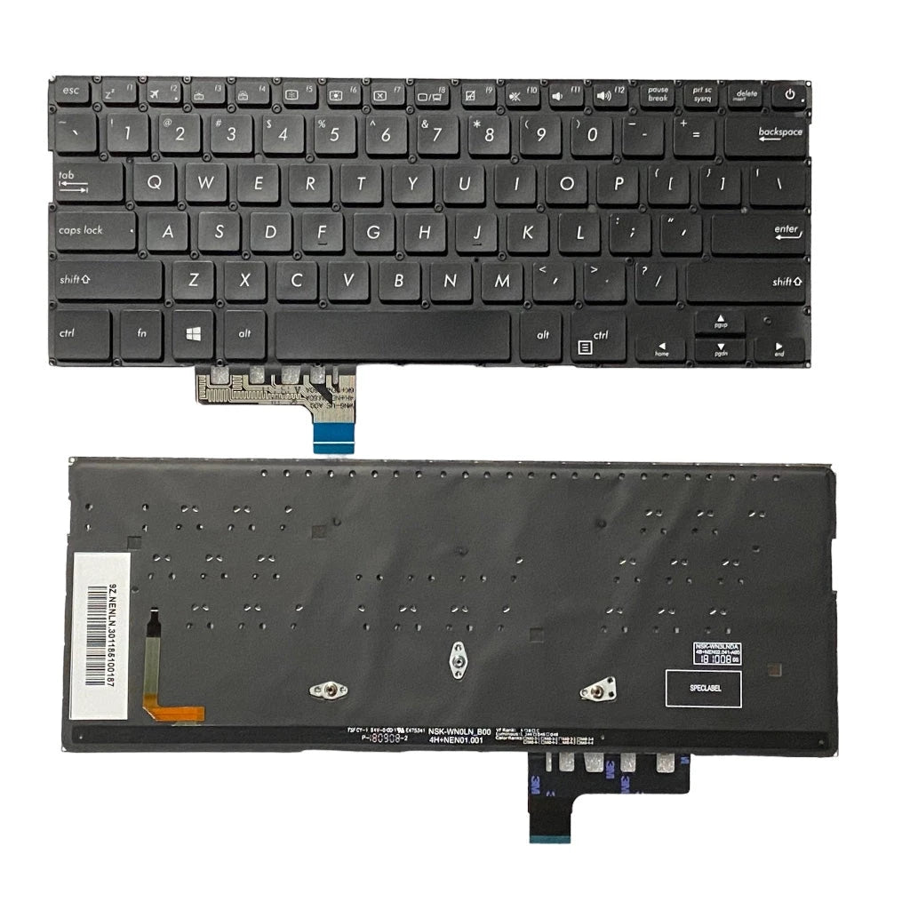 LappyPower Laptop Keyboard for Asus ZenBook 13 UX331 UX331U UX331UN UX331FN UX331UAL Black with Backlight