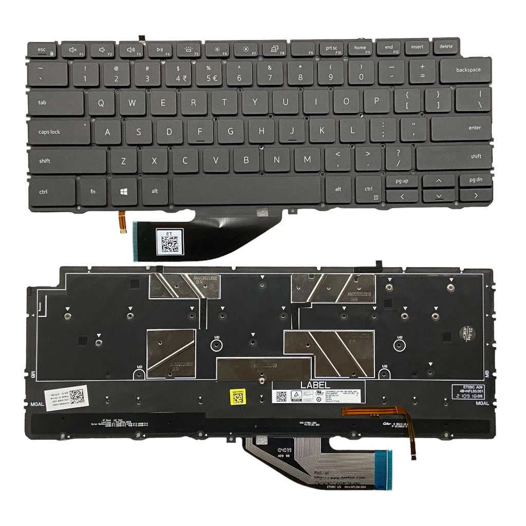 LappyPower Laptop Keyboard compatible for Dell XPS 7390 9310 2-in-1 with Backlight