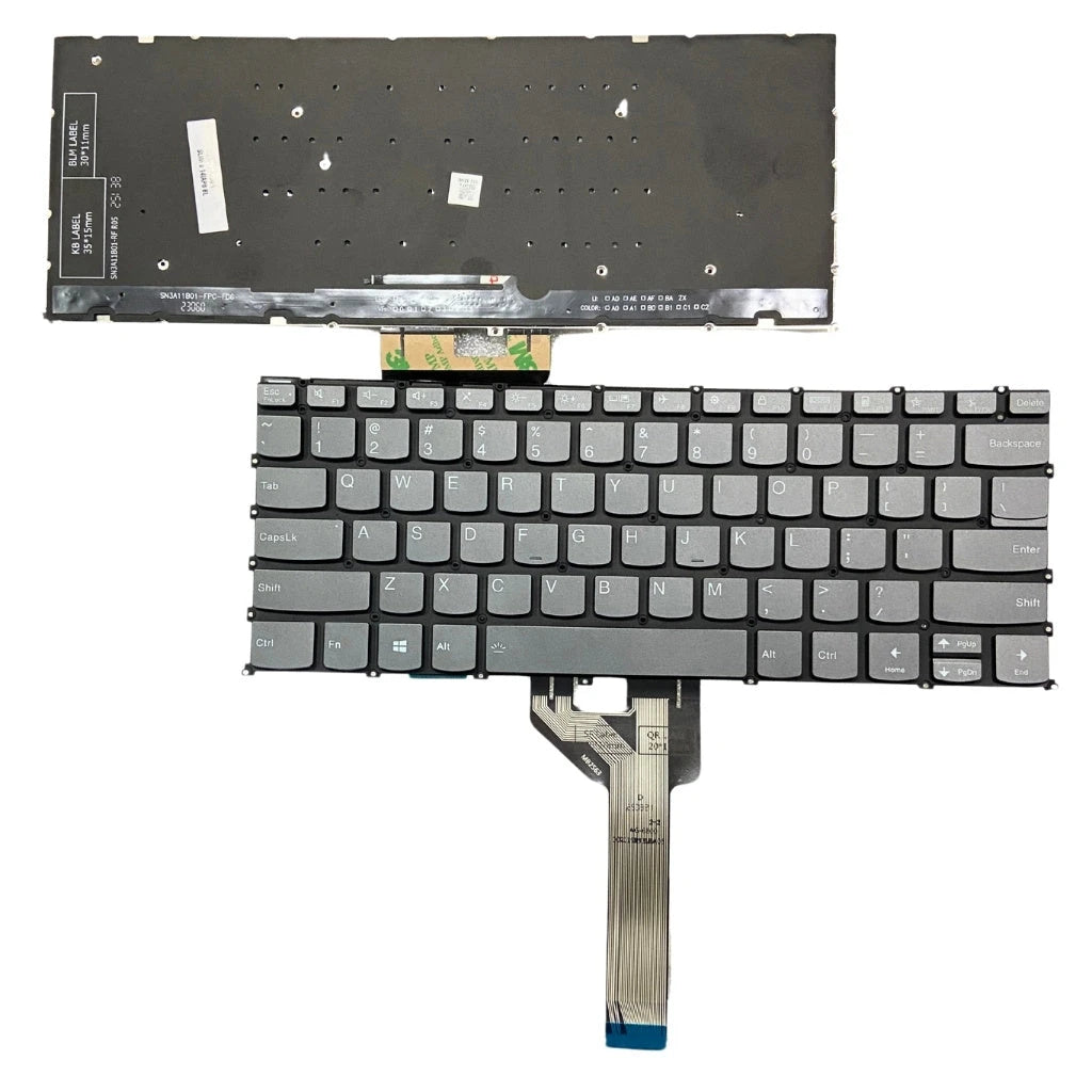 LappyPower Laptop Keyboard for Lenovo Yoga Slim 6 14APU8 14IAP8 14IRH8 14IRP8 Gray with Backlit