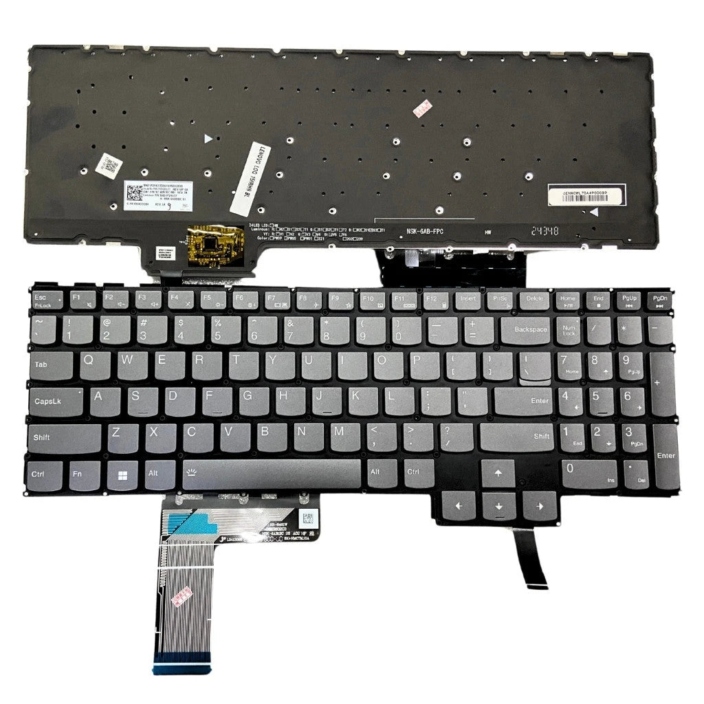 LappyPower Laptop Keyboard for LENOVO LOQ 15APH8 Gray with RGB Backlit