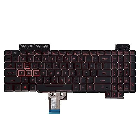 LappyPower Laptop Keyboard for Asus TUF Gaming FX504, FX504GD, FX505, FX705 with Backlit (8 Pin Connector)