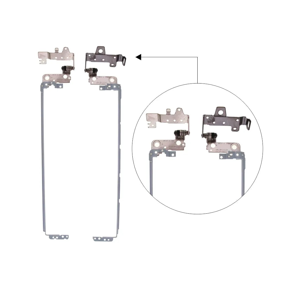 LappyPower LCD Screen Hinge Set for HP 15-AC / 15-AF / 15AY / 250 G4/ 250 G5 (Left & Right)