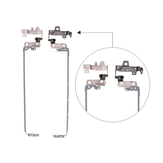 LappyPower LCD Screen Hinge Set for HP 15-AC / 15-AF / 15AY / 250 G4/ 250 G5 (Left & Right)