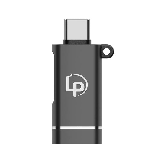 LappyPower USB-C to USB 3.0 & TF 2.0 Card Reader Adapter – 5Gbps Aluminum Hub