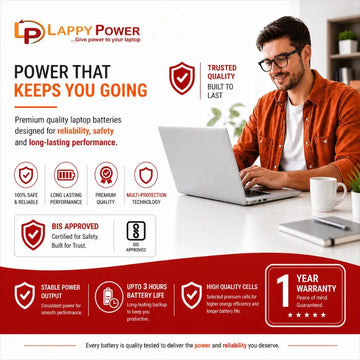LappyPower Compatible Battery for Apple 1322 / 1278 - A1322, A1278 (EMC 2419), MacBook Pro A1322 Laptops (5200mAh, 6-Cell)