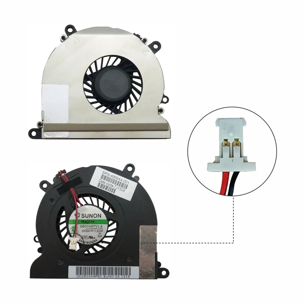 LappyPower Laptop CPU Cooling Fan for FAN HP Compaq Presario DV4 CQ40 CQ45 CQ41 Pavilion DV4-1000 DV4-2000 Series (2 Pin)